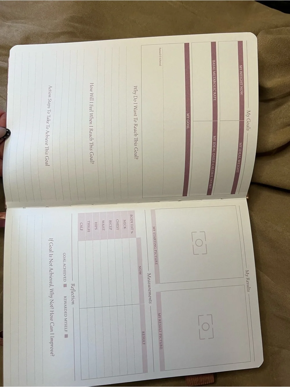 Rose Gold Notebook - Elastic Band
